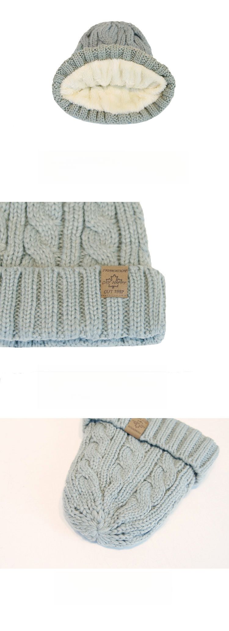 Warm Beanie, Thick Knit Pullover Hat, 2025 Winter New Men's Wool Hat_voghion.com