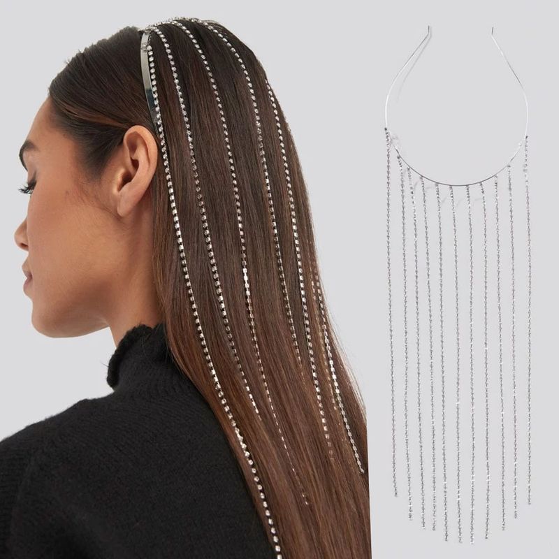 Accessori per capelli con strass, cerchietto per capelli, nappa con diamanti, accessori da sposa, accessori per capelli in magazzino_voghion.com