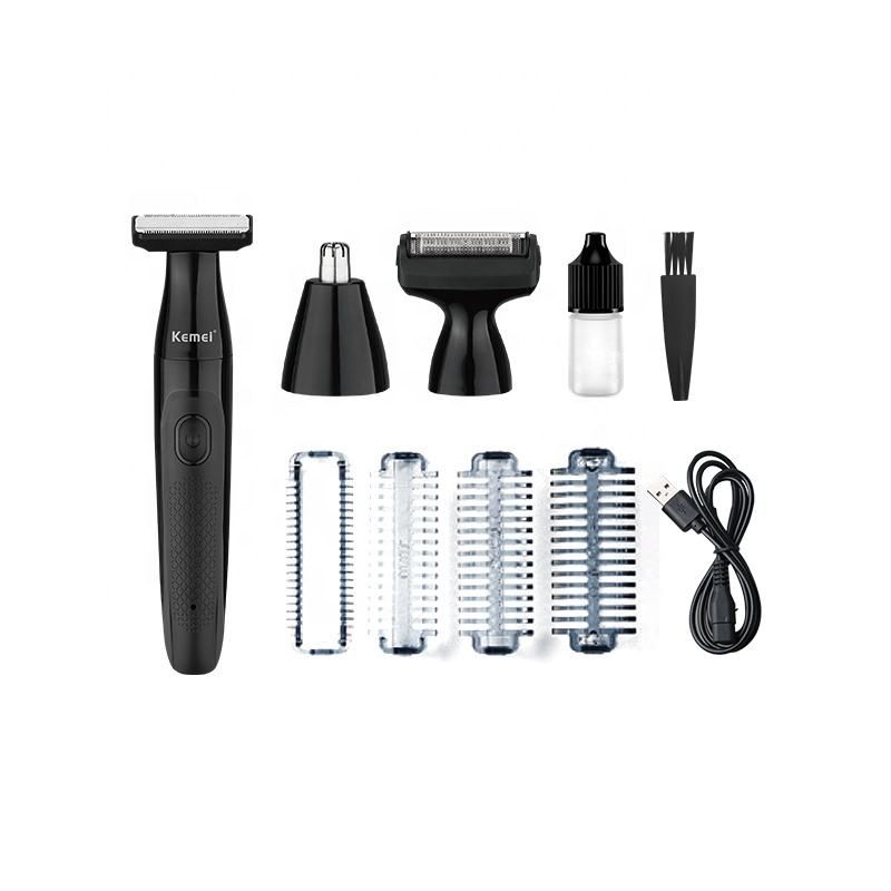 Kemei waterproof 3 In 1 Electric Shaver KM-114 Dry and Wet USB Charging multi-function Mens Shaving hine_voghion.com