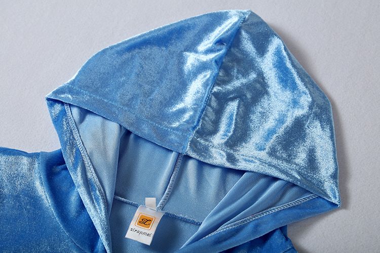 Ensemble sweat à capuche et pantalon large en velours pour femme – Ensemble deux pièces en élasthanne extensible, confortable et décontracté (noir/rose/bleu ciel, S-XXL)_voghion.com