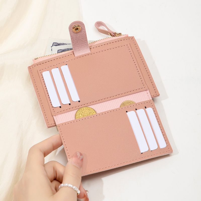 2025 New Ultra-thin Student Small Wallet, Simple And Fashionable Zipper Card Bag, Cute Women's Change Bag_voghion.com