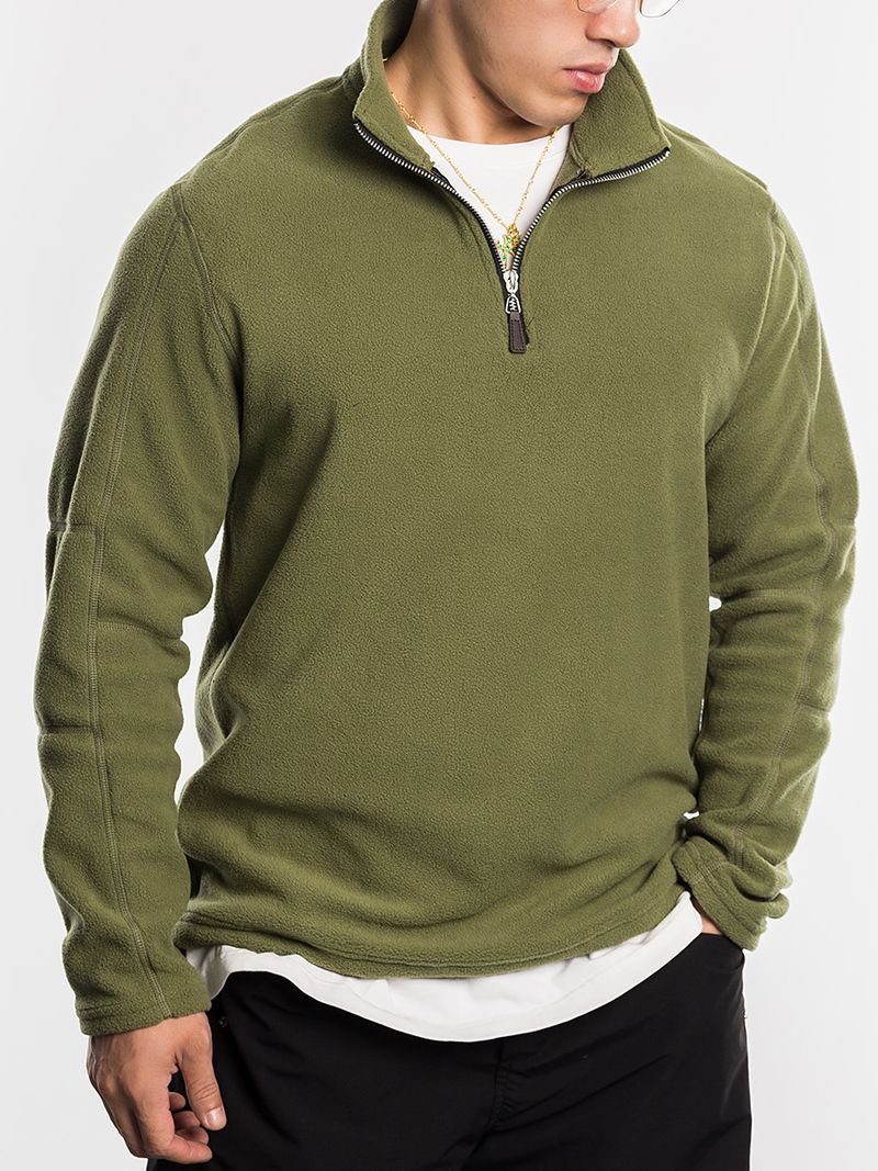 Herren-Fleecejacke mit Reißverschluss – Winterpullover mit Sherpa-Futter und Stehkragen (S-XXL, 7 Farben)_voghion.com