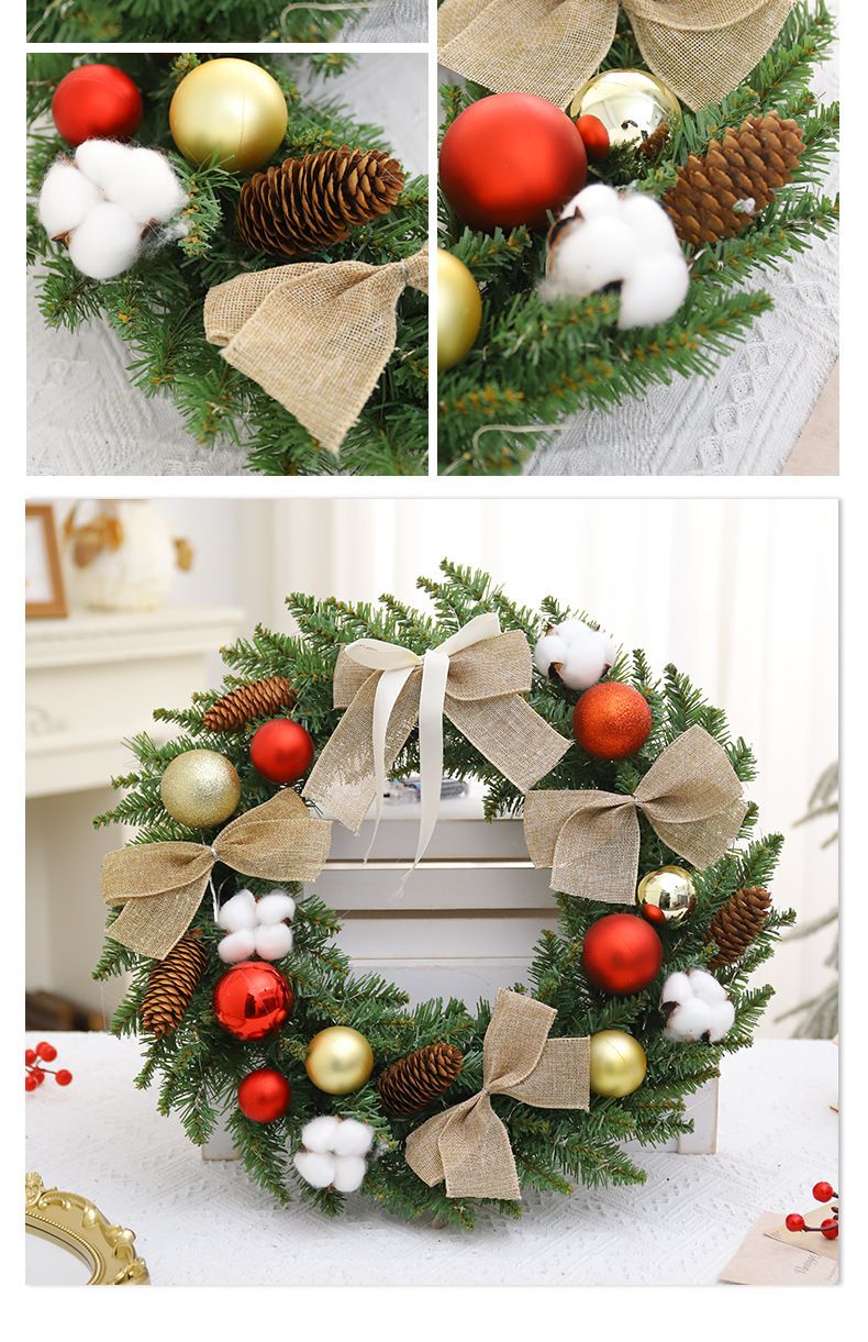 Rattan 40/50/60cm Decorative Wreath Door Hanging Hotel Scene_voghion.com