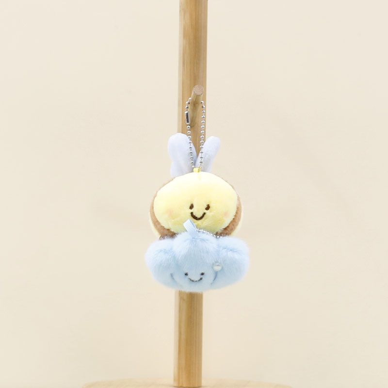 Niedlicher Bienen-Plüschtier-Magnet-Schlüsselanhänger für Taschen und Beutel – für Kinder und Erwachsene_voghion.com