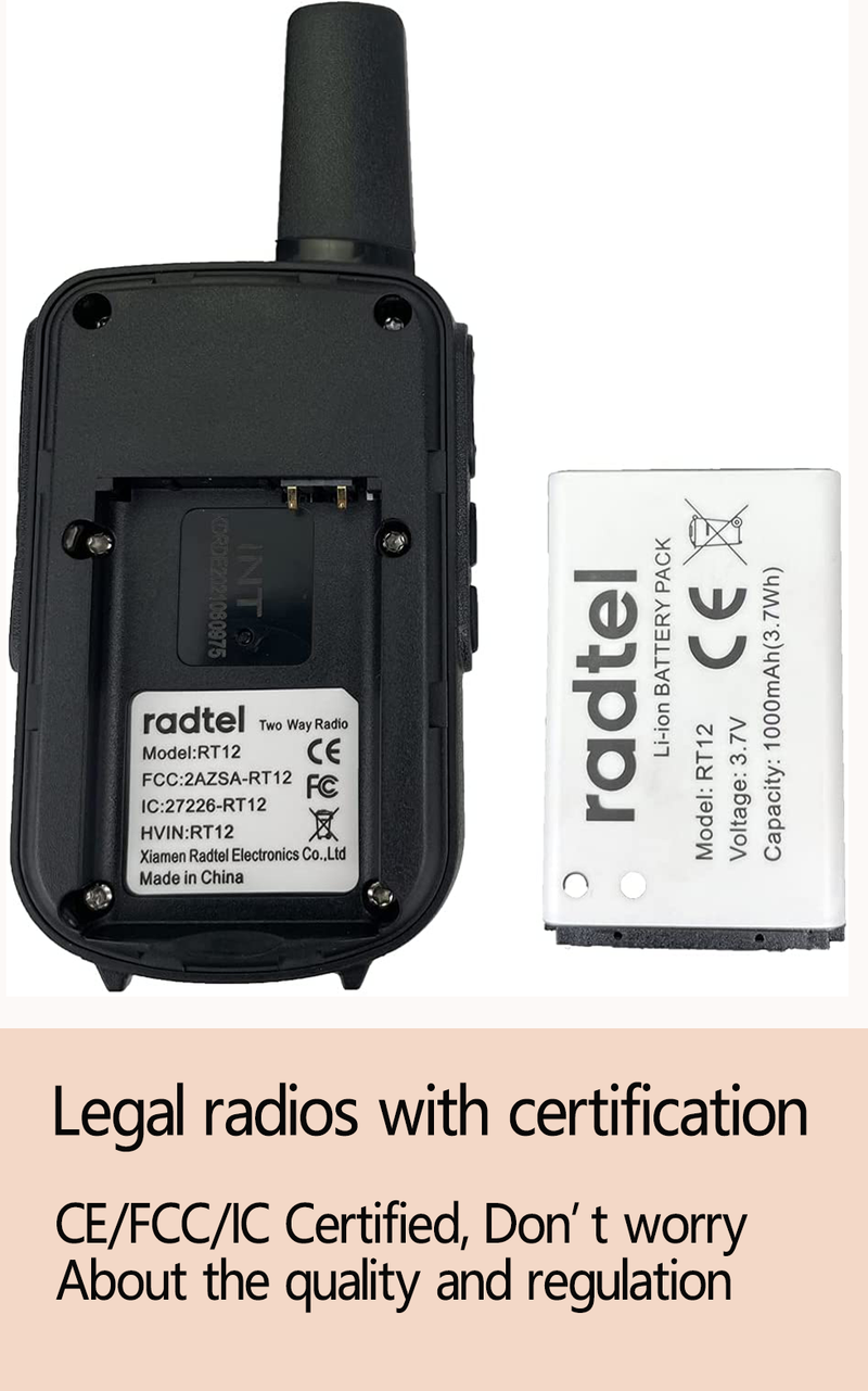 Mini Walkie Talkie Radtel RT12 Portable Two Way PMR FRS Radio Comunicador Long Range Kids Walkie-Talkie For Hotel_voghion.com