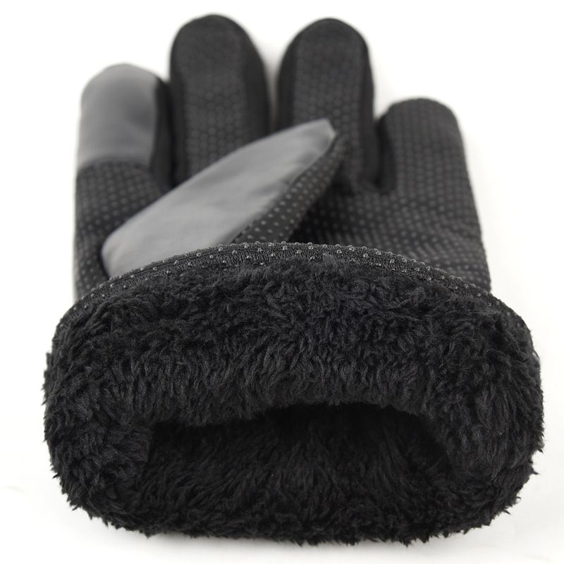 Guanti da uomo invernali touch screen guanti in pelle caldi e freddi più velluto spesso cotone guanti da equitazione all'aperto batteria veicolo guanti_voghion.com