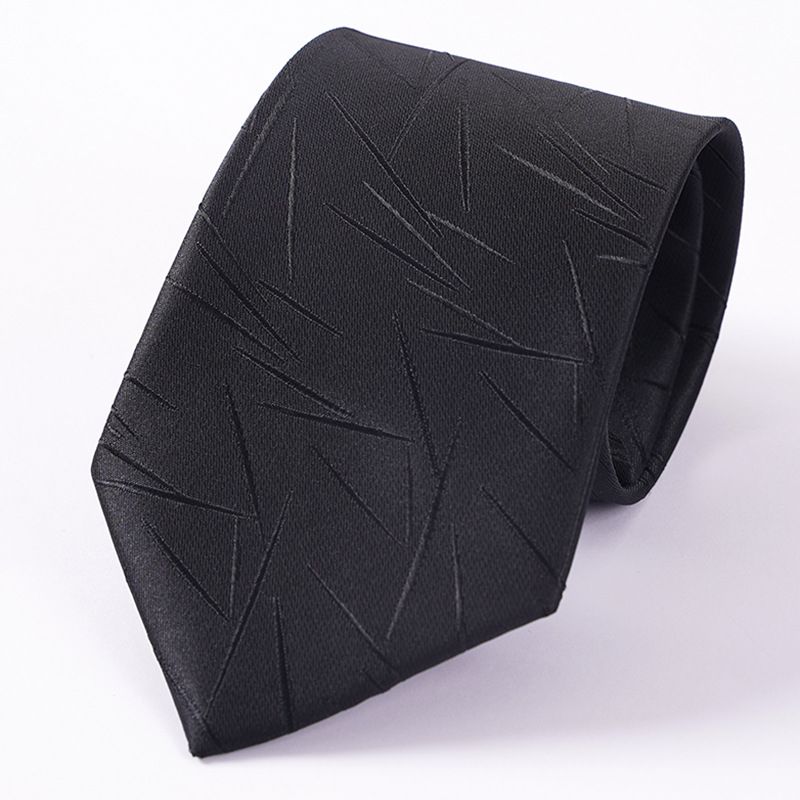 Cravatta da uomo con cerniera, elegante e formale, per donna, sposo, matrimonio, blu a righe, sottile, nera, senza nodo, facile da tirare_voghion.com