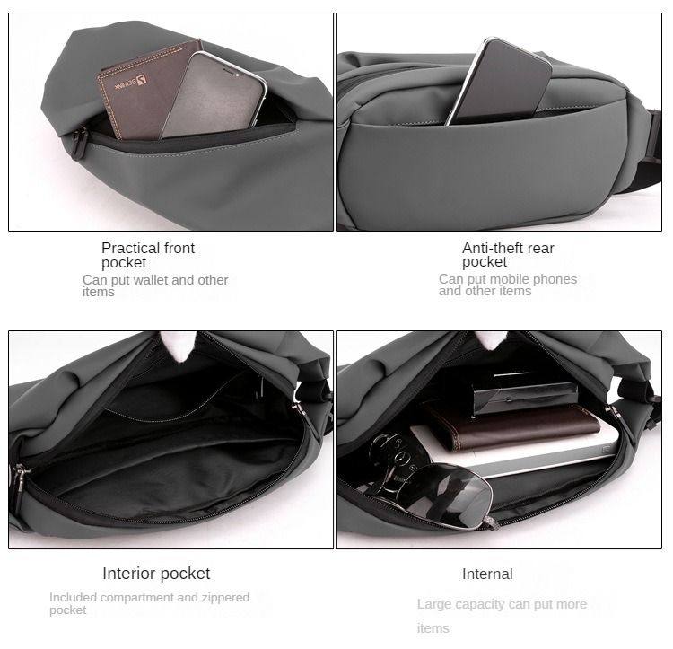 Designer men's fanny pack Multi-functional and Stylish Men's Fanny Pack for Casual Use and Running_voghion.com