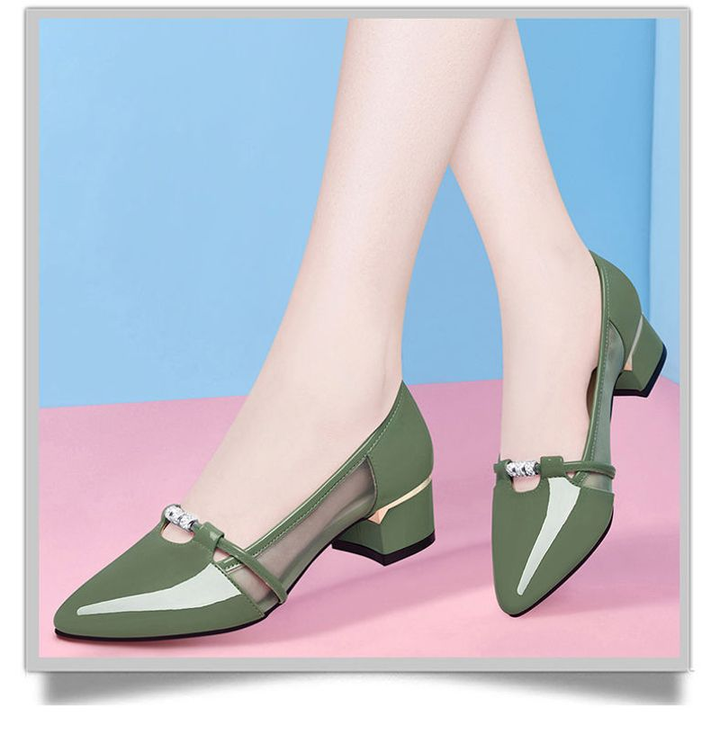 WTEMPO Damen Pumps aus echtem Leder, hochwertig, zum Hineinschlüpfen, Party, Freizeit, Arbeit, Damen, Büro_voghion.com