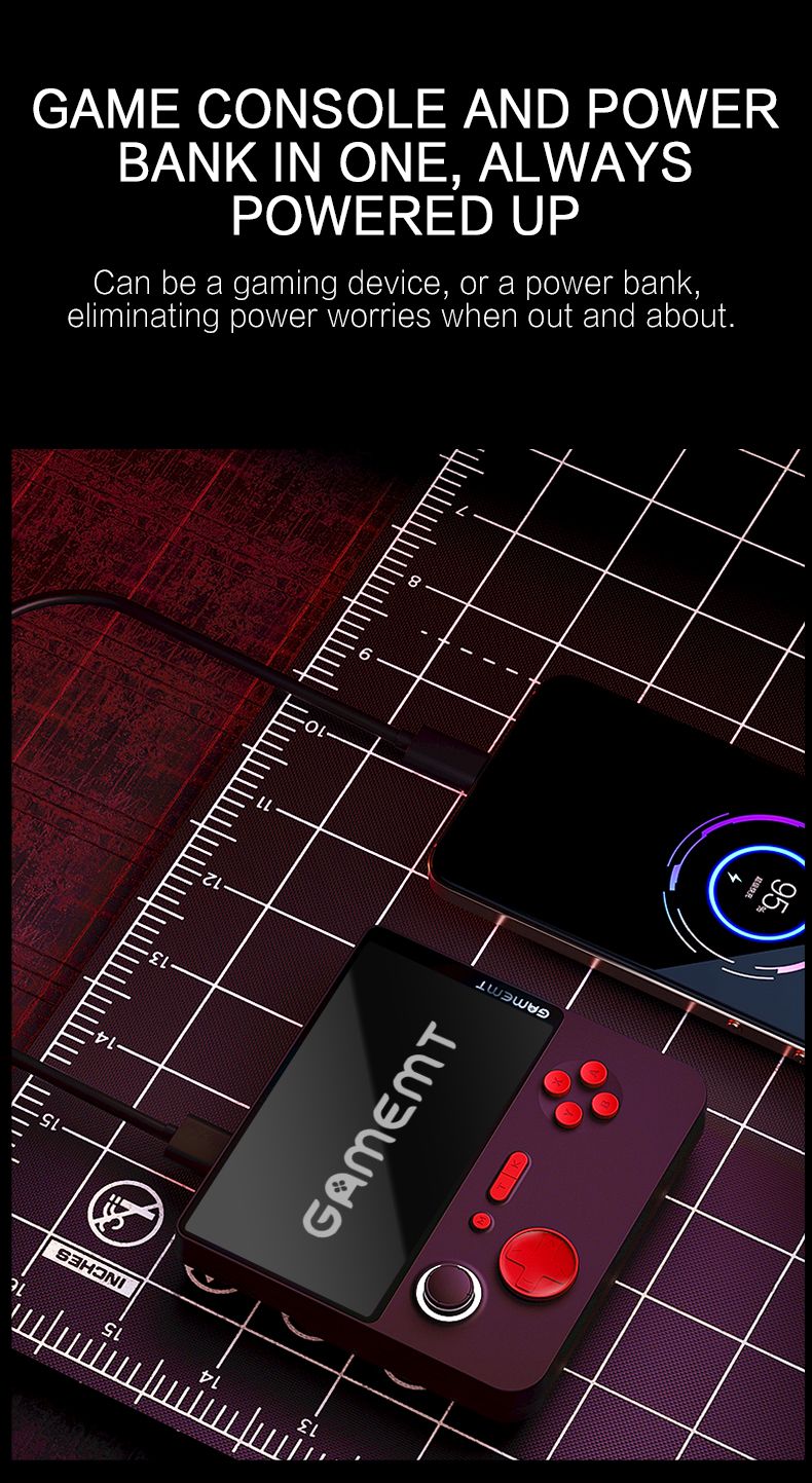 Nouvelle console de jeu E5 5000 mAh 22 W Power Bank 2 en 1 Charge Support 13 émulateurs Portable Lecteur vidéo rétro 20000_voghion.com