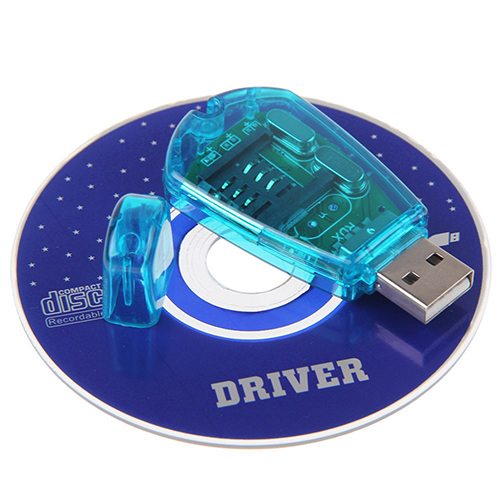 USB Cellphone Standard SIM Card Reader Copy Cloner Writer SMS Backup GSM/CDMA+CD_voghion.com