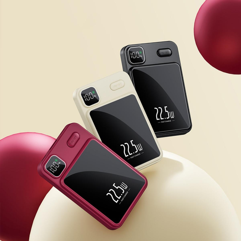 22,5 W 10 000/20 000 mAh powerbanka s magnetickou super rychlou nabíječkou Qi PD20 W bezdrátová powerbanka pro iPhone 14 Samsung Huawei Xiaomi_voghion.com
