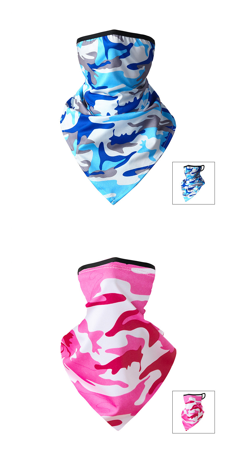 Summer ice silk hanging ear triangle towel mask quick drying breathable outdoor riding sunscreen biker multifunctional magic scarf_voghion.com