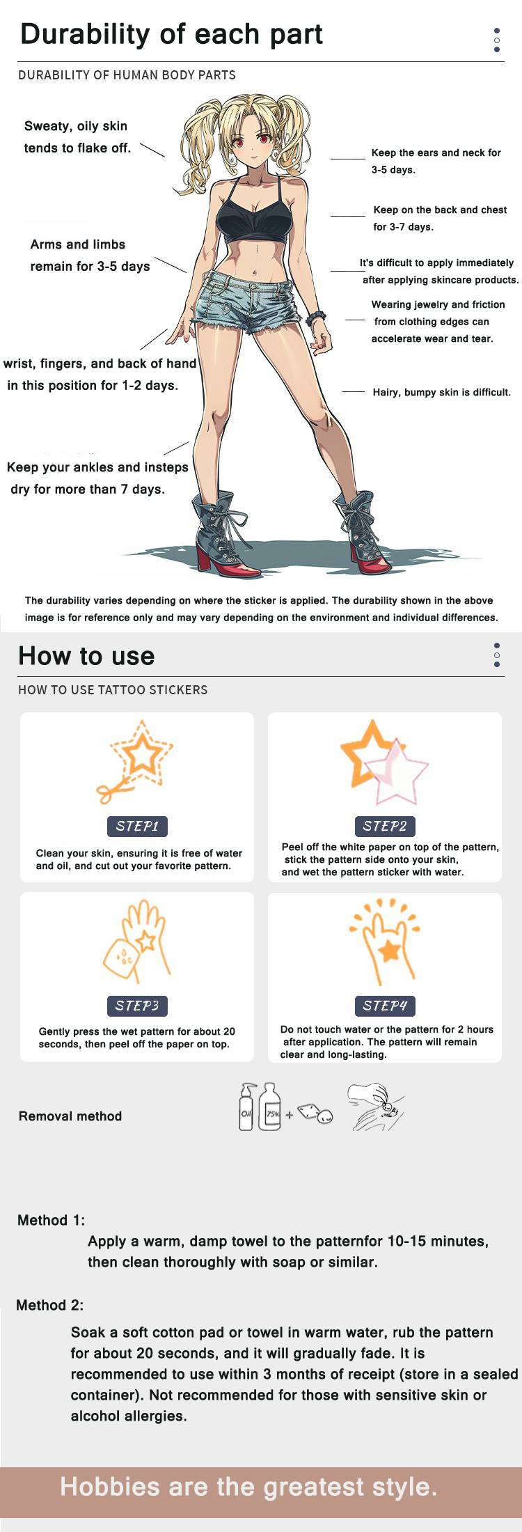 Nouveaux autocollants de tatouage de la série Dark Premium à la mode, autocollants de tatouage papillon, autocollants de tatouage de clavicule sexy imperméables de style Ins_voghion.com