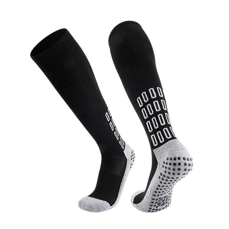 Football Socks Long Tube Thick Towel Bottom Sports Socks Adult Glue Non Slip Wear Resistant Breathable Over The Knee Sports Socks_voghion.com