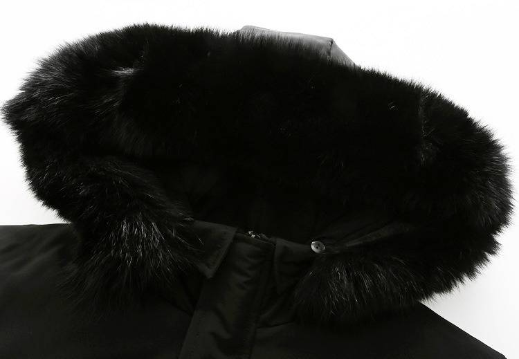 "Herren-Winter-Daunenjacke in Übergröße – Mittellanger, warmer Mantel für große und lange Menschen (Schwarz, XL-10XL)"_voghion.com