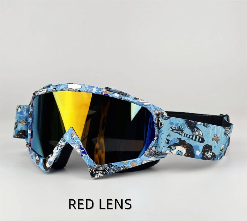 Unisex Motorcycle Goggles For Cycling & ATV Riding - Windproof Sports Sunglasses With Interchangeable Lenses_voghion.com