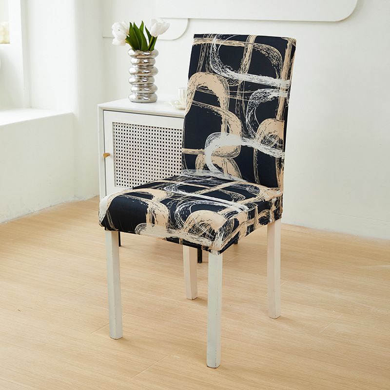 Coprisedia elastici a copertura totale – Coprisedia da pranzo in poliestere e spandex con stampe eleganti, vestibilità universale per uso domestico e commerciale_voghion.com