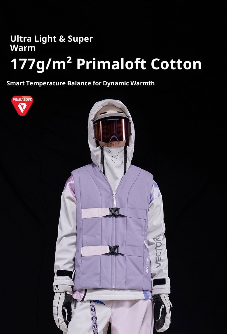 Unisex Ski Vest – PCotton Insulated Waterproof Windproof Vest For Snowboarding & Outdoor Adventures_voghion.com