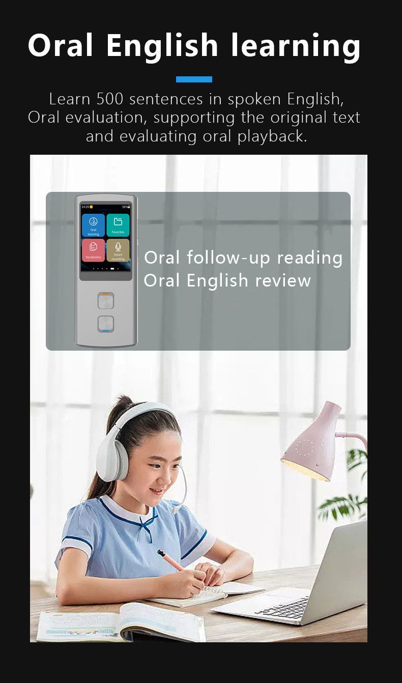Traductor de voz inteligente T17 con wifi y modo sin conexión, traducción de fotos para viajes y negocios, dispositivo multilingüe portátil._voghion.com