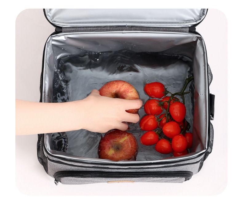 Handheld Picnic Bag, Car Mounted Fresh-keeping Ice Pack, Leak Proof Single Shoulder Insulation Bag, Large Capacity Lunch Bag_voghion.com