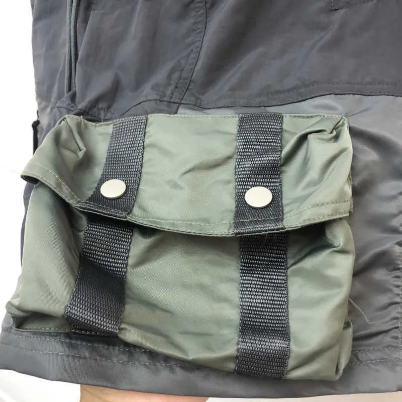 Heren High Street Patchwork Tactical Multi-pocket Heren Dames Beste Kwaliteit Zware Stof Shorts Patch Breeches T221129_voghion.com