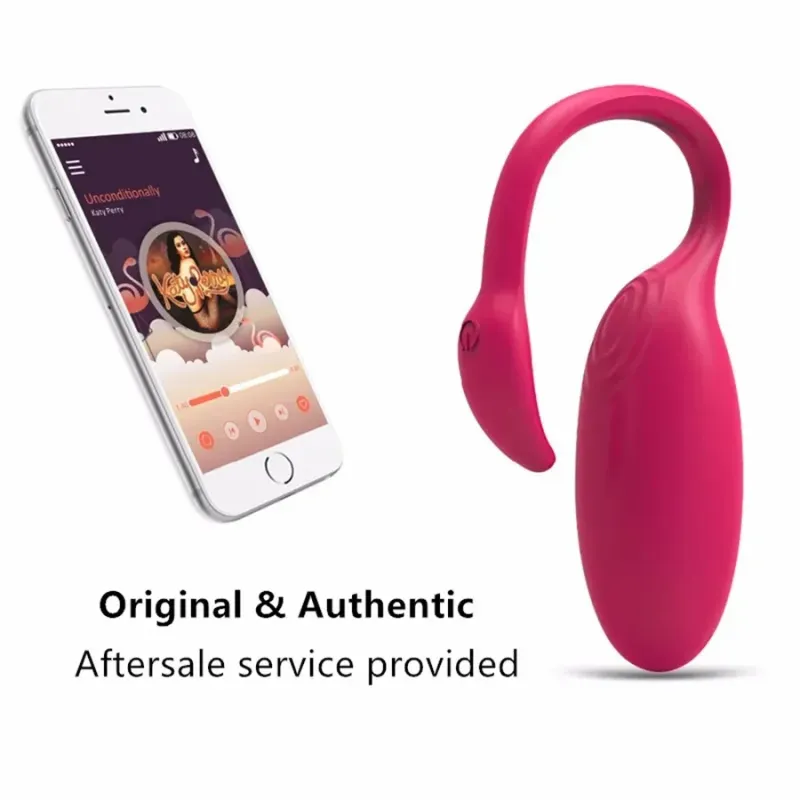 App mit Flamingo, Bluetooth, Ei, Klitorisstimulator, G-Punkt-Massagegerät, vibrierender Ball, magischer Vibratorbewegung, Sexspielzeug_voghion.com