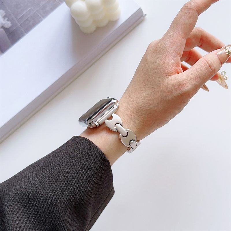 Uhrenarmband für iWatch 42/44/45/49 mm 38/40/41 mm, modisches Metallarmband für die Watch Series Ultra2 Se 9/8/7/6/5/4/3/2/1_voghion.com