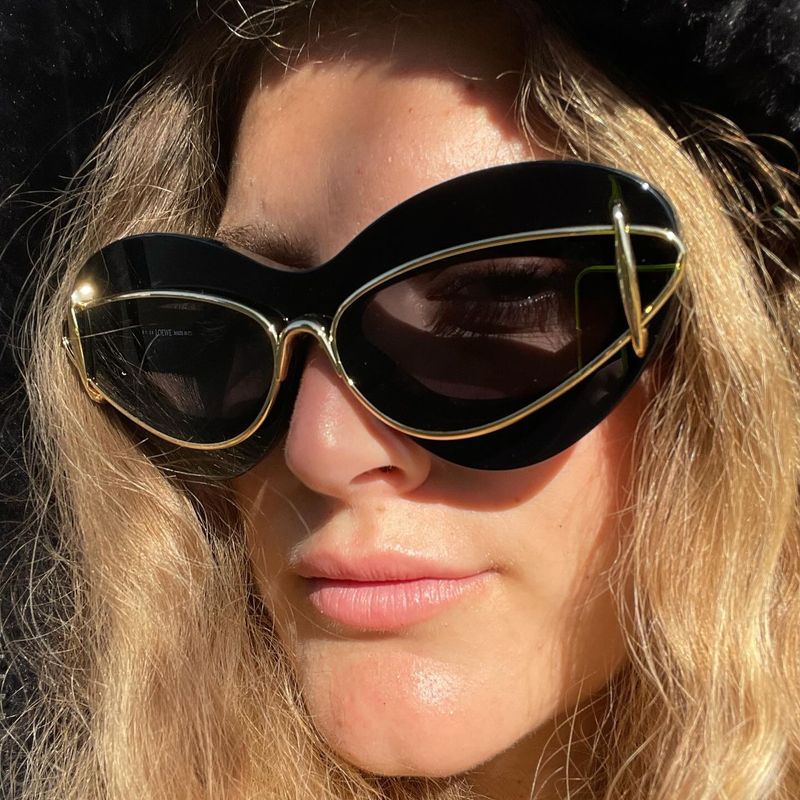 2024 Nuova moda Cat Eye Internet Celebrity, stessi occhiali da sole Y2K con montatura piccola, occhiali da sole femminili alla moda_voghion.com