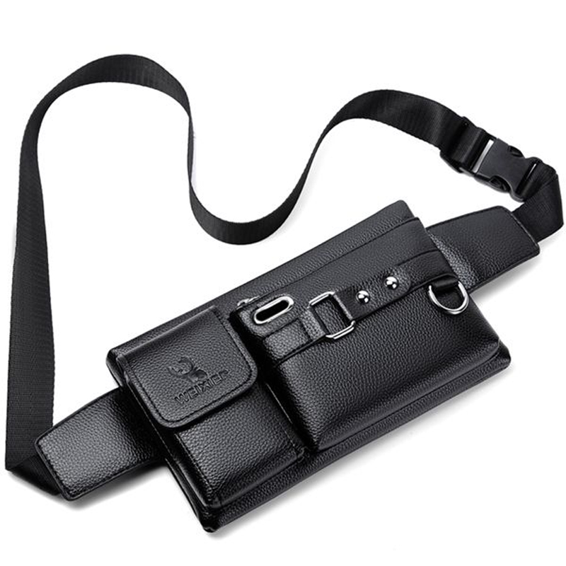 WEIXIER Marke Unisex Single-Schulter Multi-Funktion Sport Laufen Große-kapazität Taille männer Brust Tasche Casual Messenger brieftasche_voghion.com