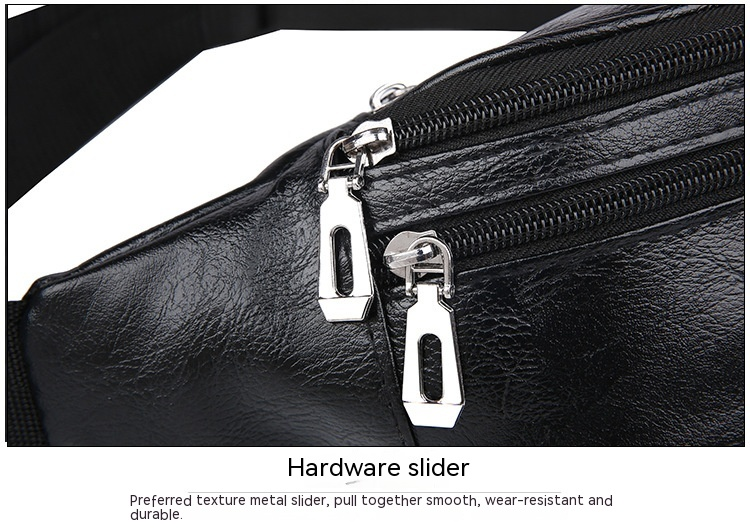 Marsupio da uomo Borsa a tracolla diagonale casual coreana Borsa a tracolla singola multifunzionale per sport all'aria aperta Borsa a tracolla impermeabile in PU Borsa per cellulare_voghion.com