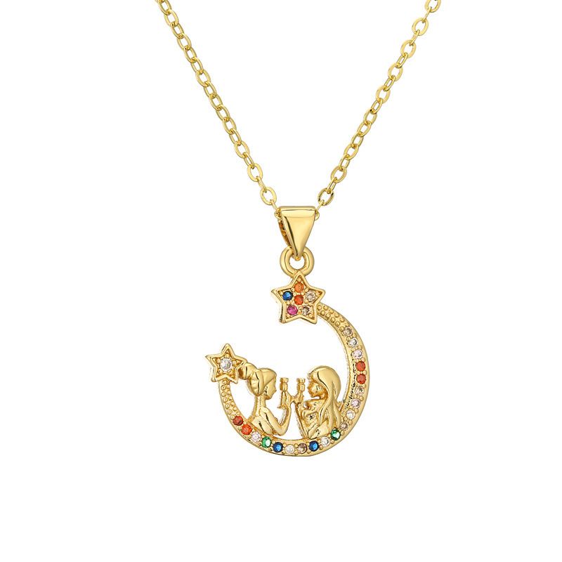 Minimalistische beste Freundin Geburtstagsgeschenk Anhänger Zubehör Jungen Mädchen Mode Diamant besetzte Halskette für Frauen_voghion.com