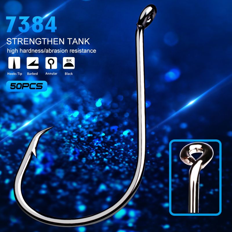 PRO BEROS Brand Fishing Gear High Carbon Steel Octopus With Barbed Fish Bulk Single Hooks 100 Pieces/Pack_voghion.com