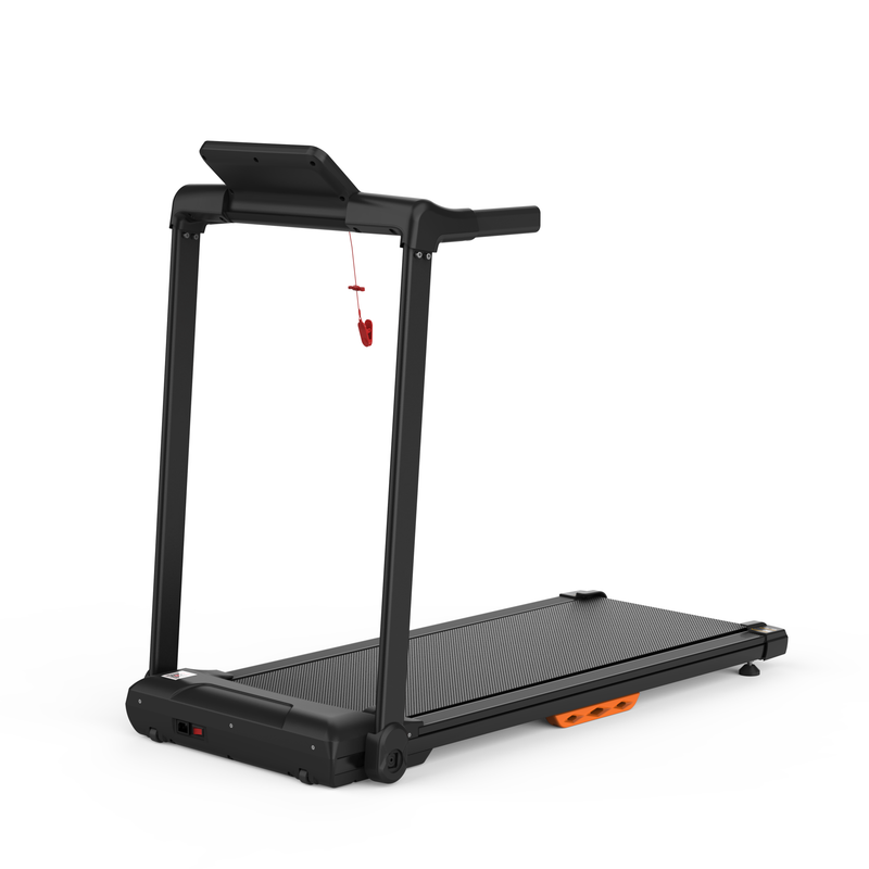 Klappbares Laufband für den Heimgebrauch, bis zu 12 km/h, belastbar bis 120 kg, Tablet-Halterung, App-kompatibel, LED-Display_voghion.com