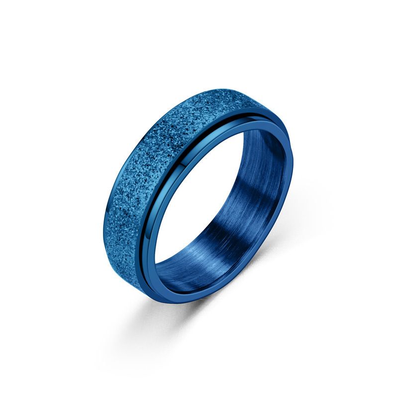 6mm Angst Fidget Spinner Ringe Männer Glatte Edelstahl Spinning Rotating Ring für Frauen Anti Stress Schmuck Geschenk_voghion.com