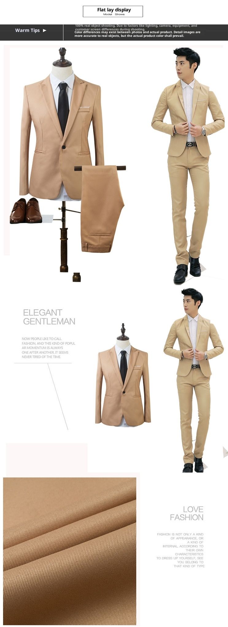 boy 2022 Spring And Autumn Men's Set Korean Version Slim Fit Youth Jacket Fashion Groomsman Suit Wholesale_voghion.com