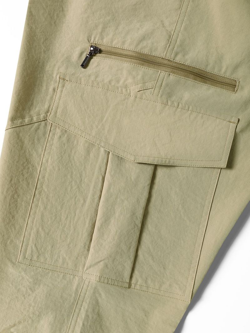 Taktische Cargohose für Herren, Arbeitshose für den Außenbereich mit mehreren Taschen, stylisch und strapazierfähig, gerade Passform, Freizeit- und Arbeitskleidung (Schwarz, Khaki, Dunkelgrau)_voghion.com