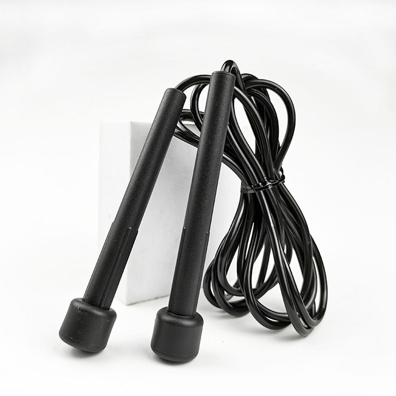 Impugnatura antiscivolo, corda in acciaio massiccio in PVC, corda per saltare regolabile per bambini, recinto per allenamento_voghion.com