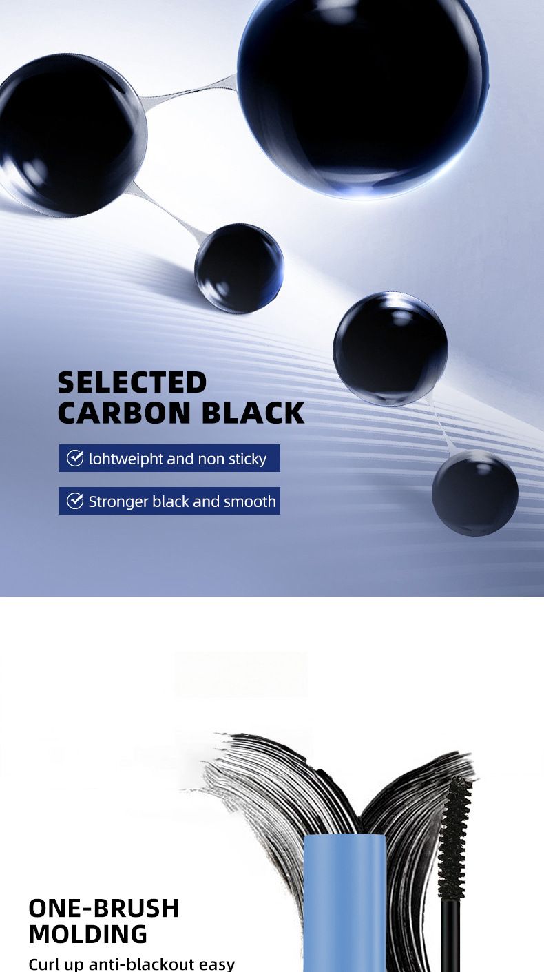 O'CHEAL Black Mascara - Waterproof Volumizing Curling Lengthening Smudge-Proof Eyelash Mascara_voghion.com