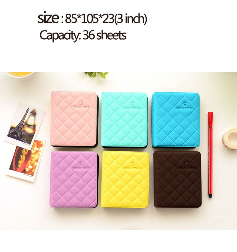 New Pattern Album Com 32 Bags For Fujifilm Instax Instant Mini 12 9 8 7s 70 25 50s 90, 3 Inch Photo Paper_voghion.com