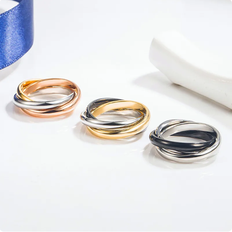 Ready Stock Sterling Sier Color Separation Classic Personality Ring Højkvalitets smykker til fester_voghion.com