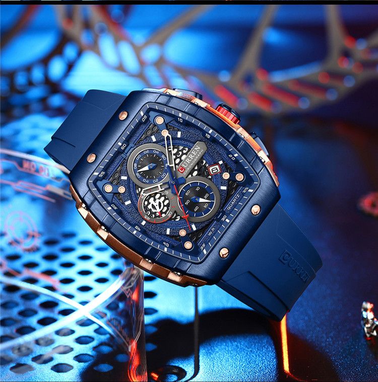 Six Pin Chronograph Watch Men's Fashion Multi Function Watch_voghion.com