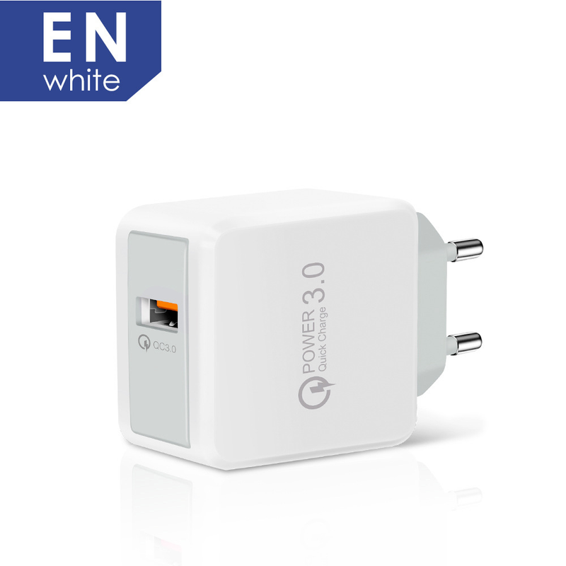QC3.0 ātrais lādētājs 5V3A Lielbritānijas standarta mobilā tālruņa uzlādes galviņa 18W lieljaudas ceļojumu adapteris_voghion.com