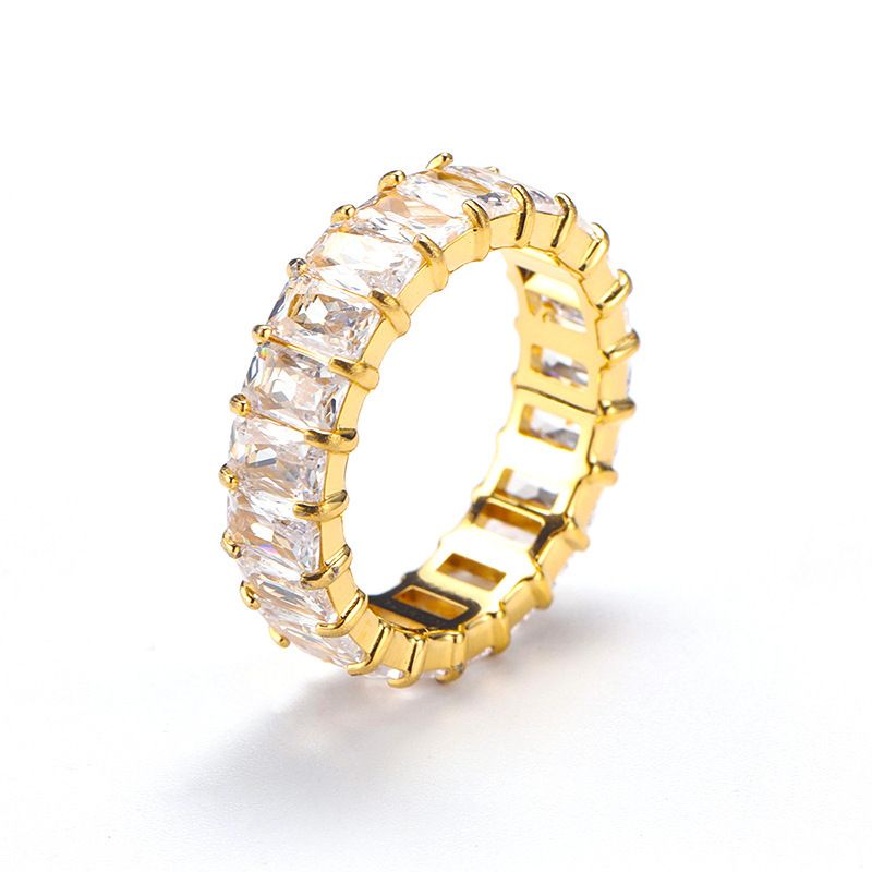 New Instagram Fashion Handpiece Light Luxury And Small, High End Color Diamond Women's Ring_voghion.com