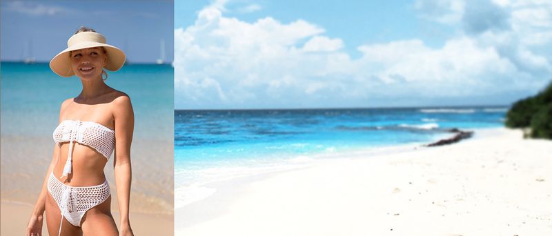 FURTALK Women's Sunshade Wide Edge UV Protection Hat Straw Rolled Up Summer Beach Foldable UPF Hat_voghion.com