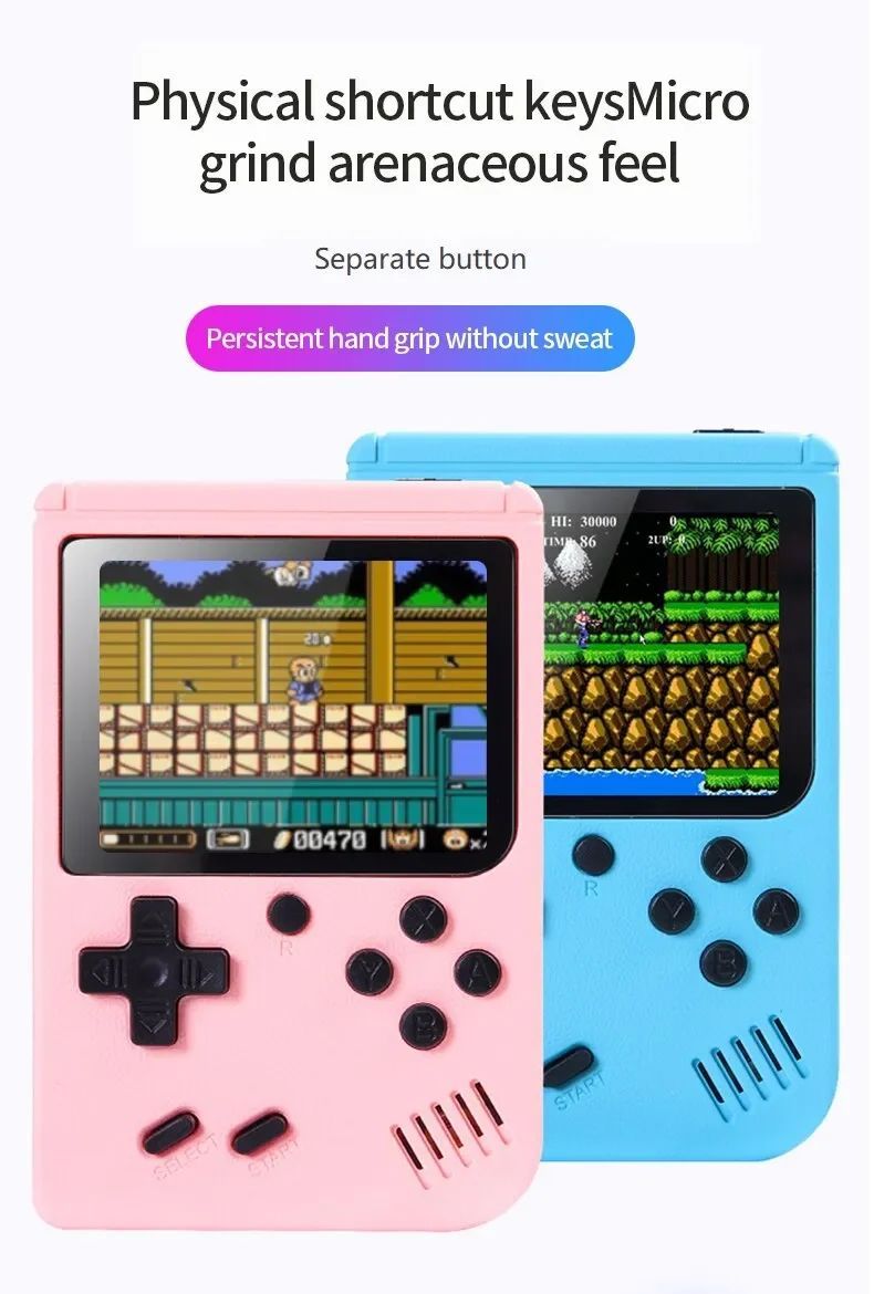 Retro przenośna mini konsola do gier wideo 8 bitów 3.0 cala_voghion.com