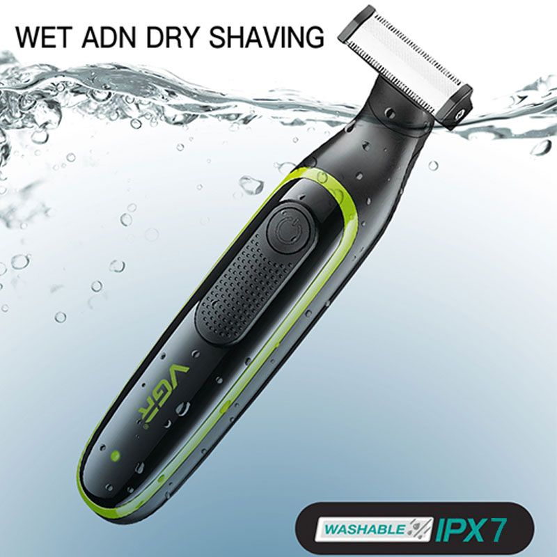 Wet dry facial body electric shaver for men beard trimmer stubble body groomer shaving machine rechargeable oneblade_voghion.com