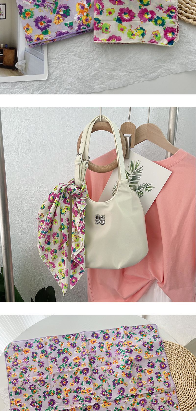Frühling sommer vielseitig floral platz reine baumwolle kleine frauen dünne und frische dekorative schal, kopftuch_voghion.com