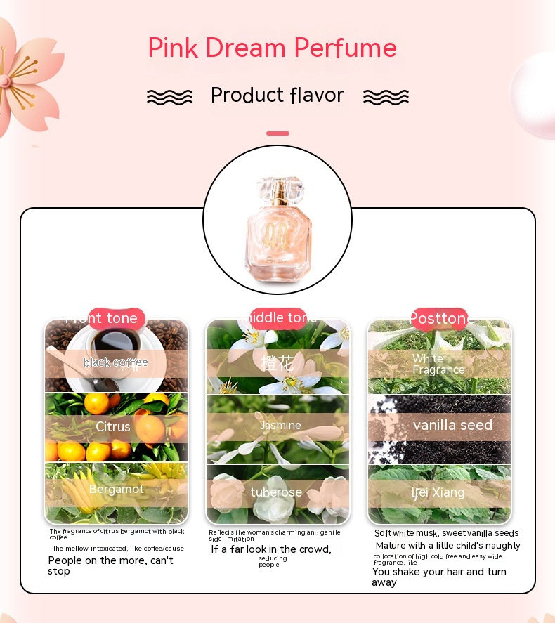 2023 Nuovo caldo in saldo AQ Golden Flowing Light/rosa Dream Profumo per donna Fragranza duratura Fragranza di frutta naturale fresca Fragranza per ragazza_voghion.com