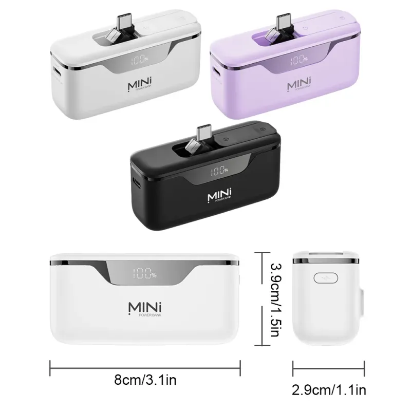 10000 MAh Power Bank 22,5 W Schnelle Lade Für IPhone Xiaomi 15 Tragbare Externe Ladegerät Mit USB Typ-C Kabel powerbank_voghion.com